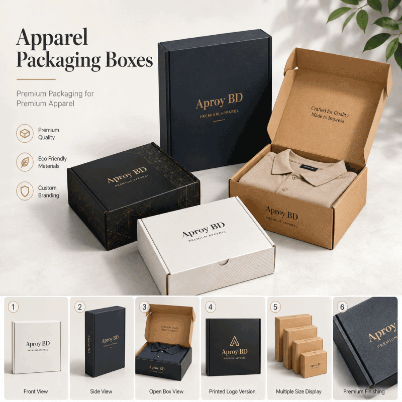 Custom Apparel Packaging Boxes for Clothing Brands