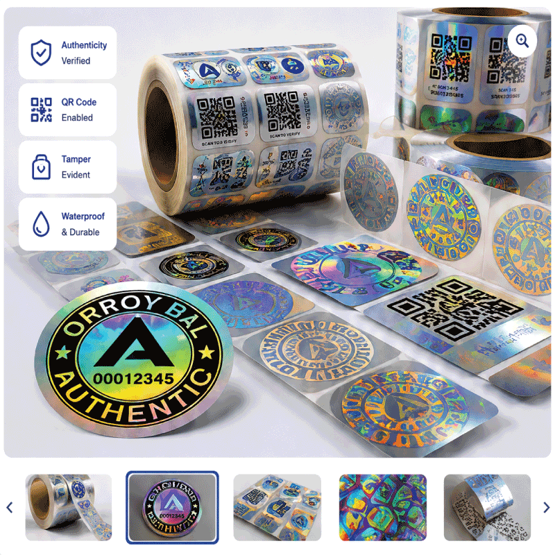 Custom Hologram Stickers for Brand Protection & Product Security