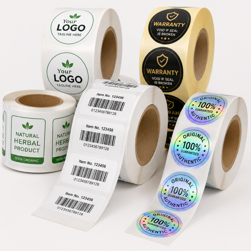Custom Roll Stickers Printing in Bangladesh for Product Labels, Packaging