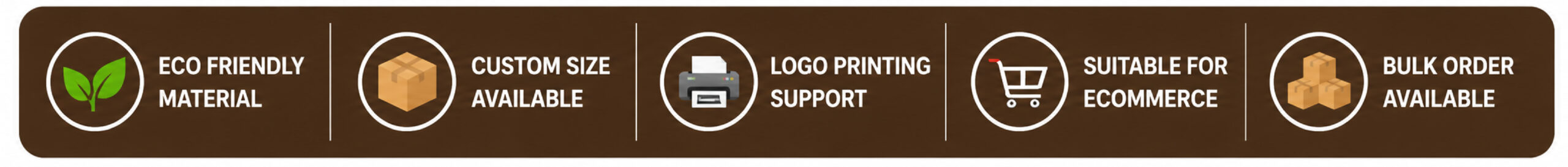 eco-friendly material custom size logo printing support suitable for ecommerce bulk order available aproy kraft bag box
