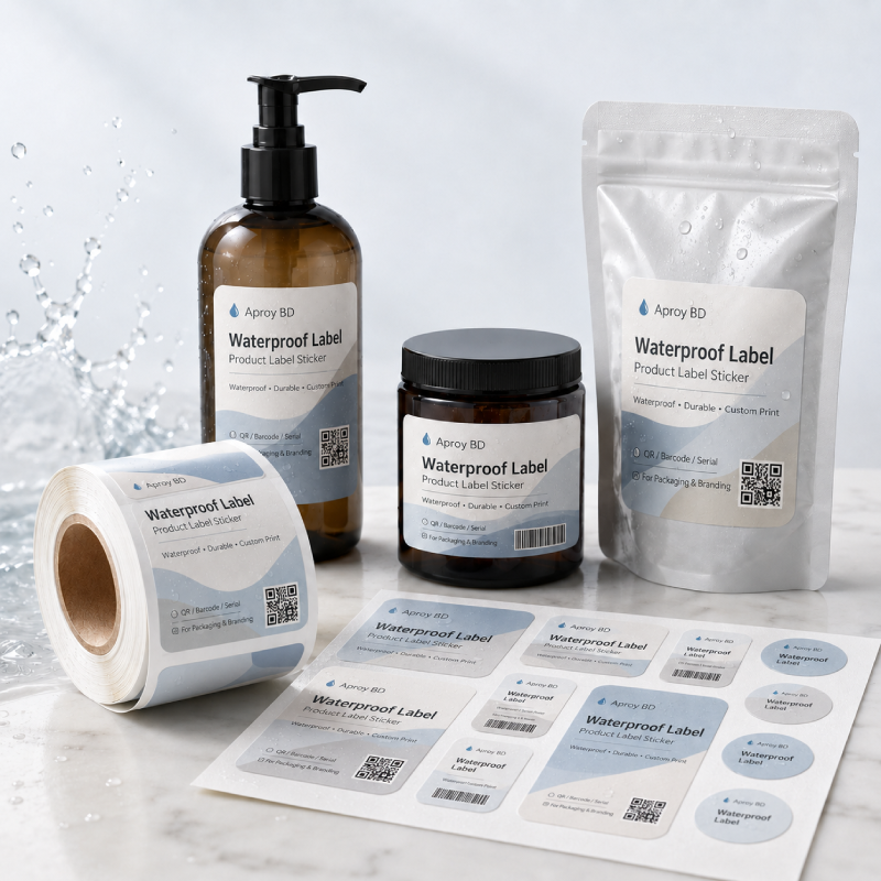 Waterproof Product Label Stickers for Packaging, Branding & Product Security