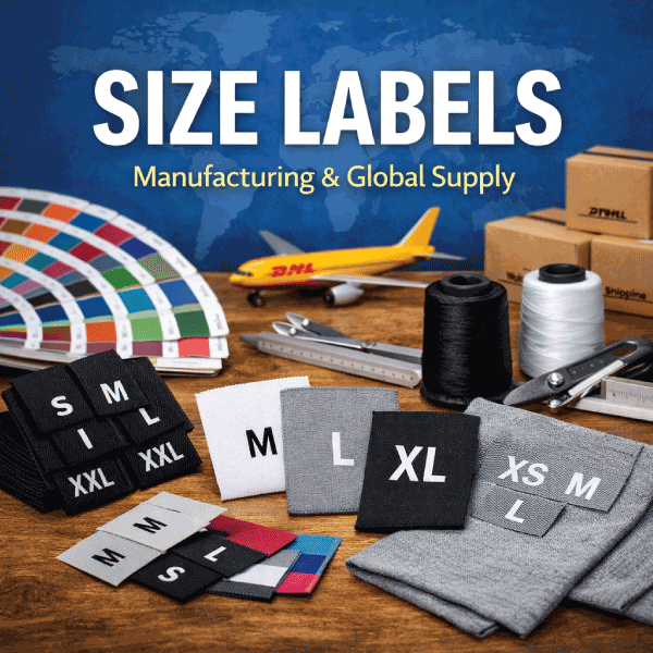 Custom Size Labels for Clothing Brands