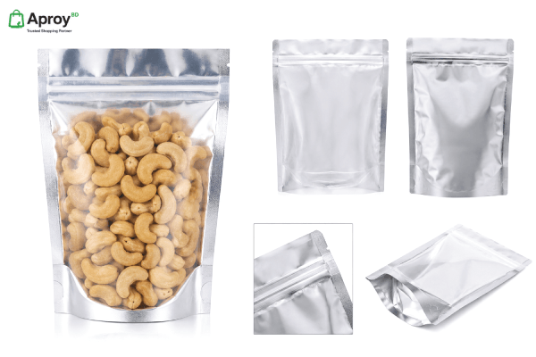 Clear Front Foil Back Pouches