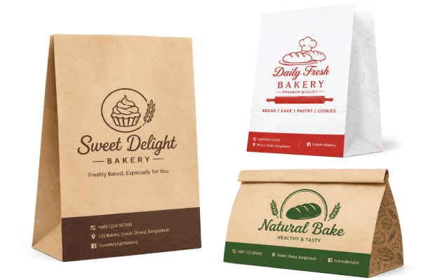 Custom Printed Bakery Bags in Bangladesh | Paper Bag Printing
