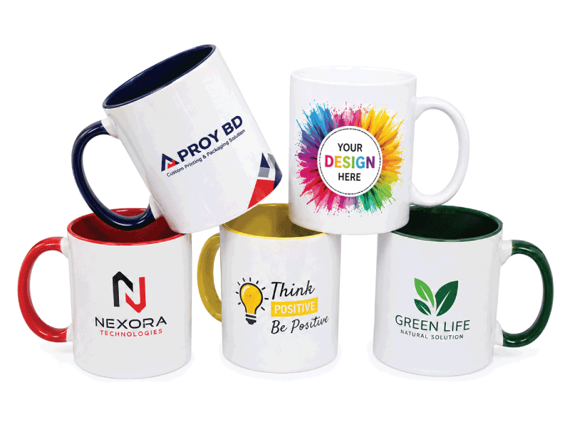 Custom Promotional Mugs Printing Bangladesh | Ceramic Logo Mug