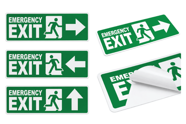 Emergency Exit Sticker in Bangladesh