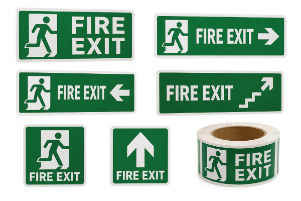Fire Exit Sticker – Emergency Exit Safety Sign