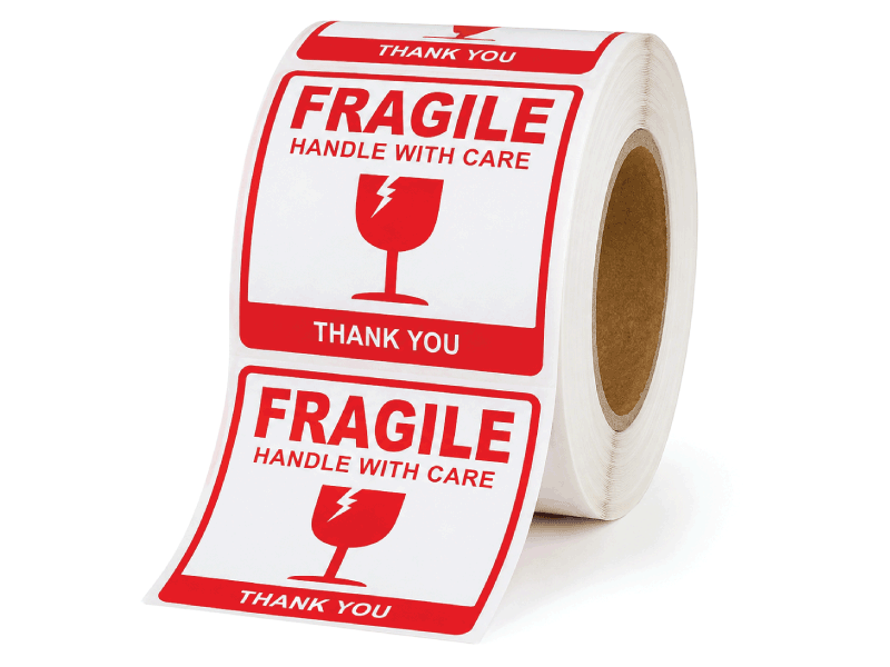 Fragile Sticker Roll for Parcel & Packaging