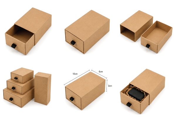 Kraft Drawer Boxes for Gifts & Packaging
