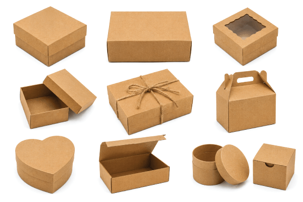 Kraft Gift Boxes for Gifts & Product Packaging