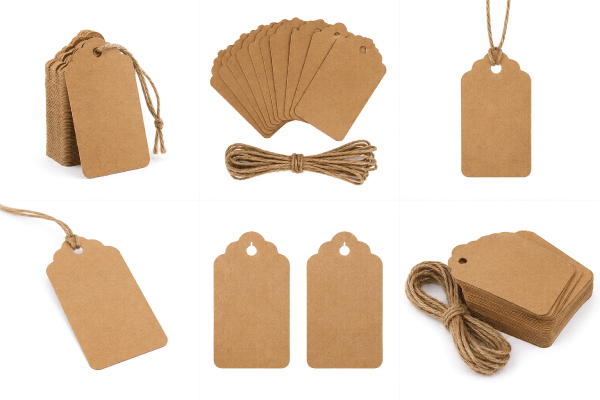 Kraft Gift Tags for Gifts & Product Packaging