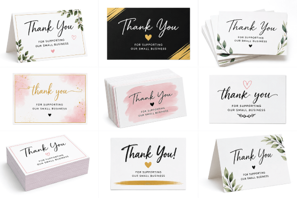 Ready Made Thank You Cards for Small Business