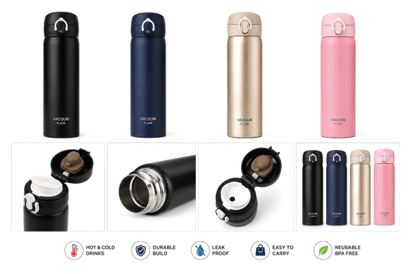 Vacuum Flask for Hot & Cold Drinks
