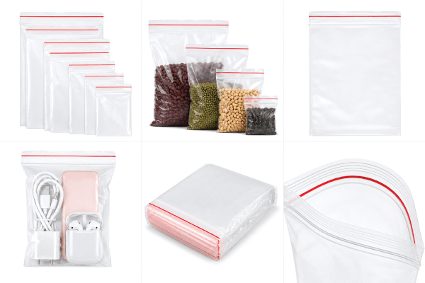 Zip Lock Plastic Bags for Storage & Packaging